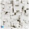 BeadTin White Opaque 24mm Scotty Dog Plastic Pony Beads (24pcs)